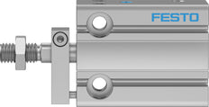 Festo Cilindro Compacto 20mm Diámetro 5mm Carrera Simple Efecto - 4840821