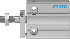 Festo Cilindro Compacto 25mm Diámetro 10mm Carrera Simple Efecto - 4840836