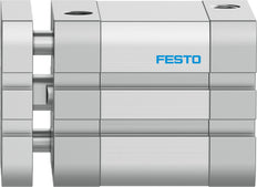 Festo Cilindro Compacto 40mm Diámetro 20mm Carrera ISO 21287 Doble Efecto - 574033