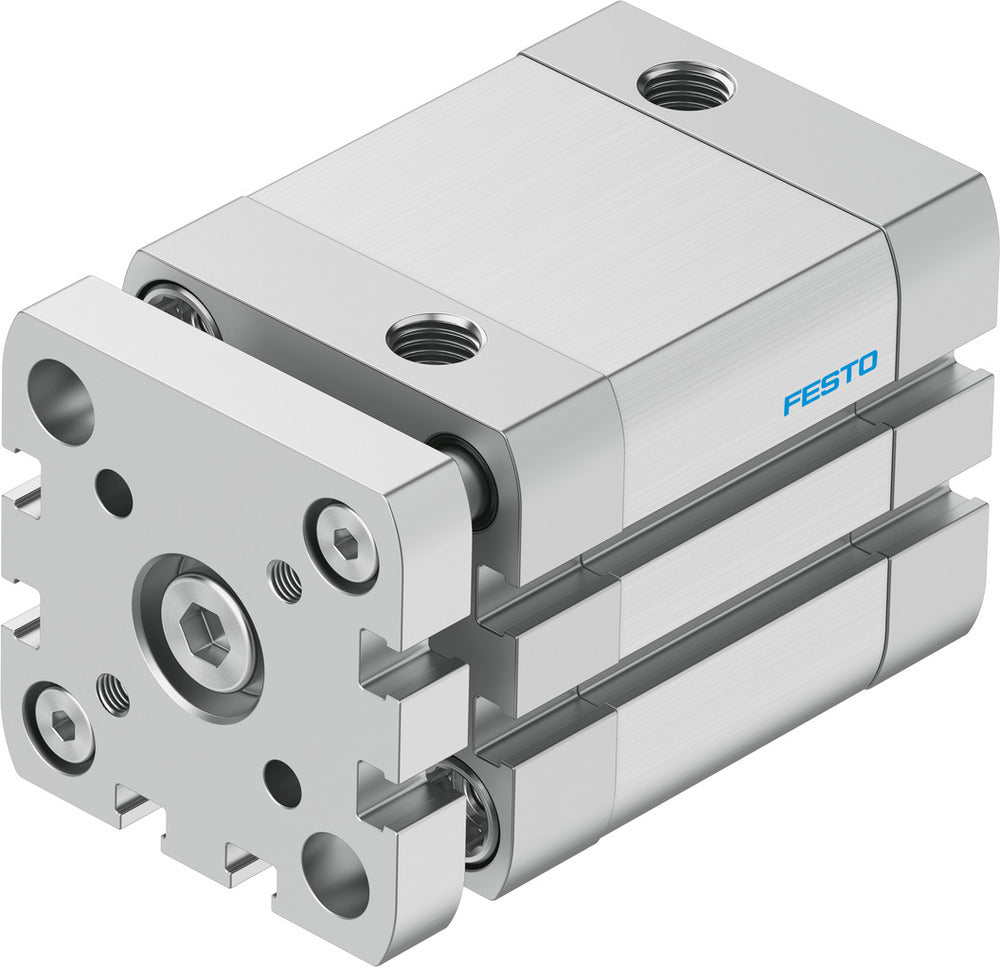 Festo Cilindro Compacto 40mm Diámetro 25mm Carrera ISO 21287 Doble Efecto - 574034