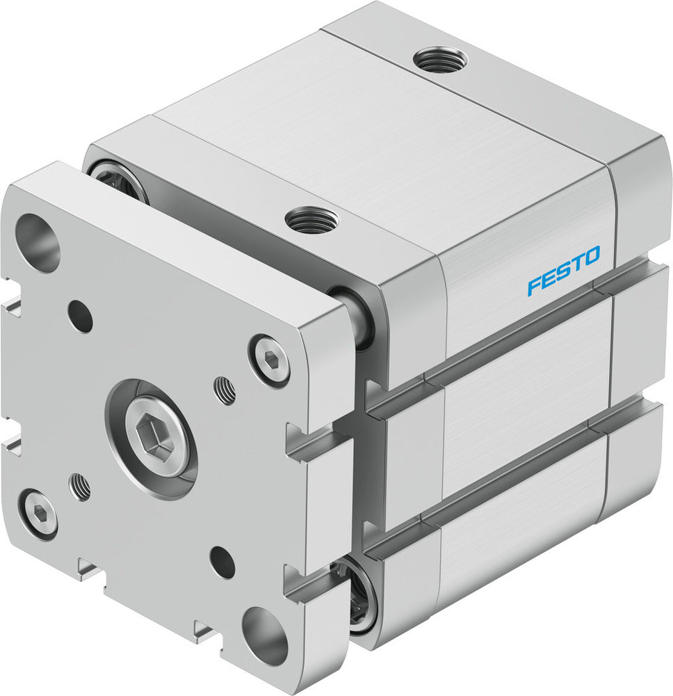 Festo Cilindro Compacto 63mm Diámetro 25mm Carrera ISO 21287 Doble Efecto - 574052