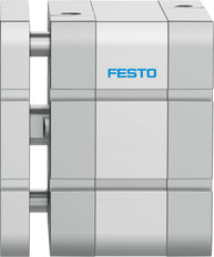 Festo Cilindro Compacto 100mm Diámetro 10mm Carrera ISO 21287 Doble Efecto - 554286