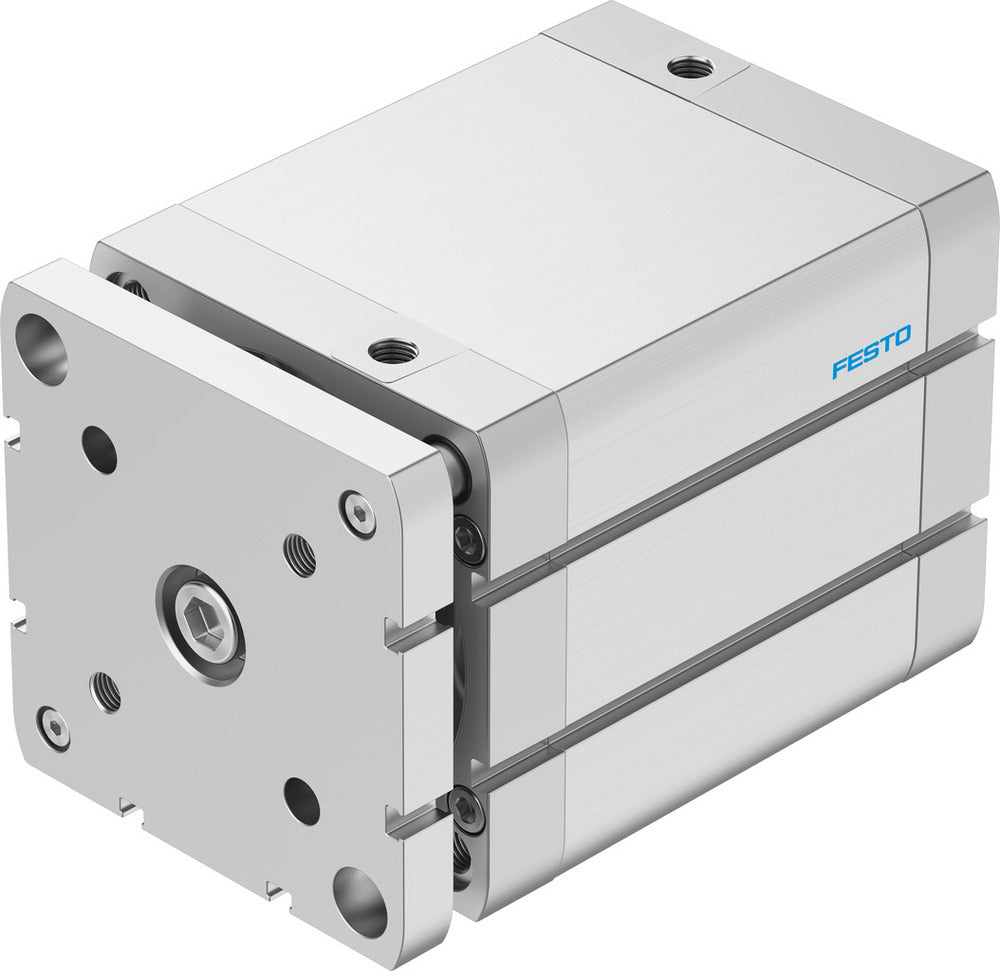 Festo Cilindro Compacto 100mm Diámetro 80mm Carrera ISO 21287 Doble Efecto - 577232