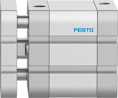 Festo Cilindro Compacto 50mm Diámetro 20mm Carrera ISO 21287 Doble Efecto - 574042