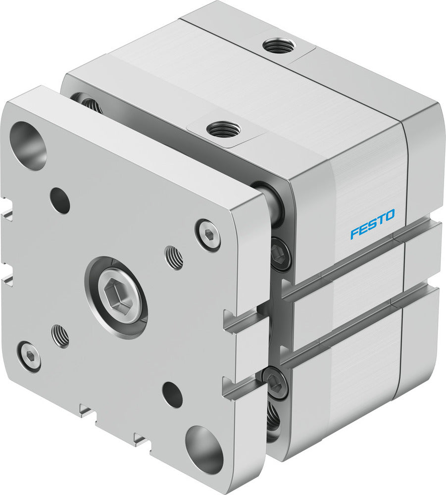 Festo Cilindro Compacto 80mm Diámetro 10mm Carrera ISO 21287 Doble Efecto - 554277