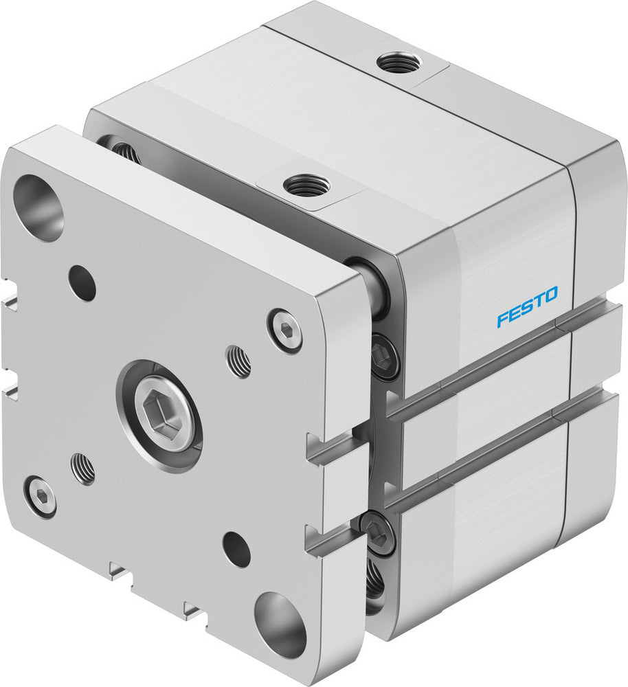 Festo Cilindro Compacto 80mm Diámetro 15mm Carrera ISO 21287 Doble Efecto - 574059