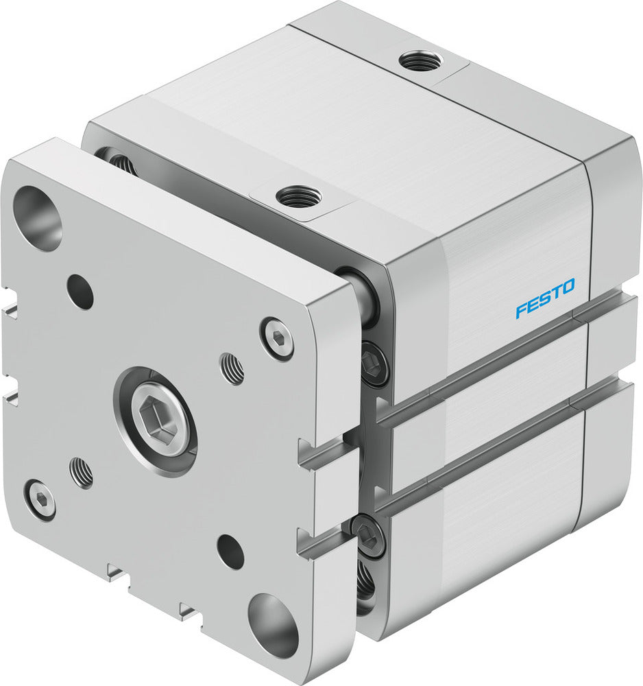Festo Cilindro Compacto 80mm Diámetro 25mm Carrera ISO 21287 Doble Efecto - 574061