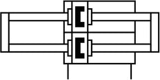 Festo Cilindro Twin 20mm Diámetro 25mm Carrera Doble Efecto - 159953