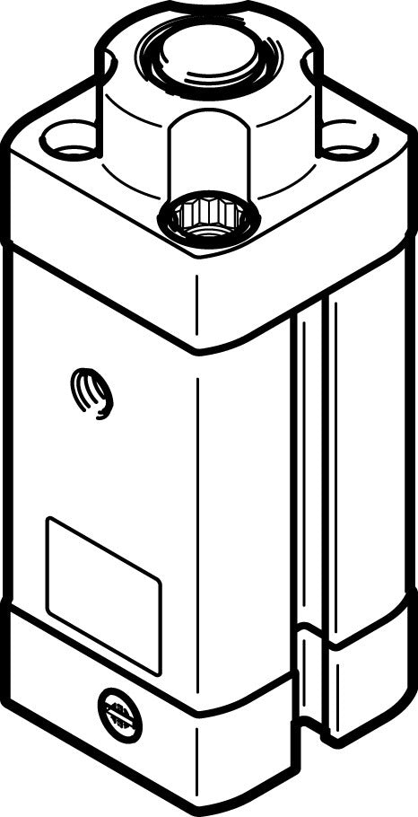 Festo Cilindro De Tope 16mm Diámetro 10mm Carrera Doble Efecto - 576058