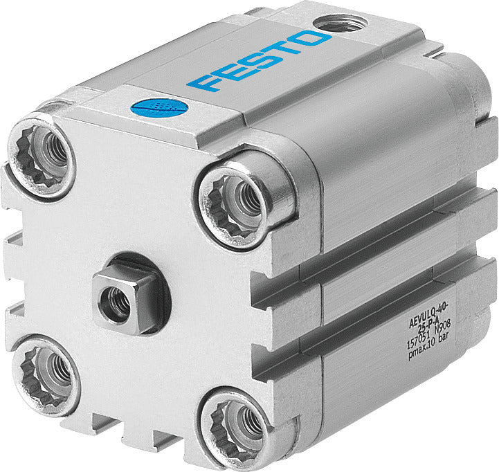 Festo Cilindro Compacto 50mm Diámetro 25mm Carrera Simple Efecto - 157055