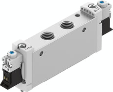 Festo 5/3 Aire Exhausto Válvula Solenoide G1/4 910L/Min - 574441