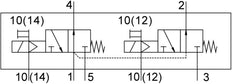 Festo 2x3/2 NO Monostable Válvula Solenoide De Aire G3/8 1600l/min - 8036710
