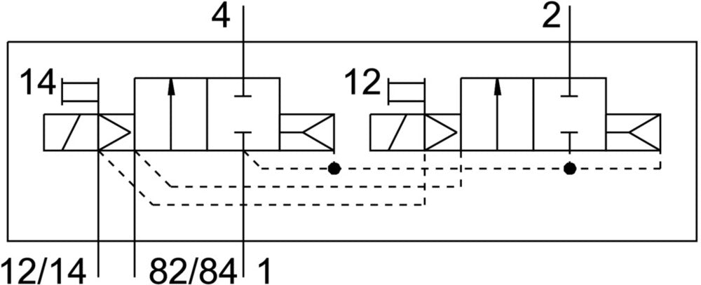 Festo 2x2/2 NC Monostable Válvula Solenoide De Aire G1/8 570L/Min - 8023569
