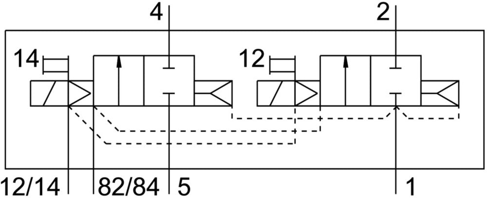 Festo 2x2/2 NC Monostable Válvula Solenoide De Aire M7 260L/Min - 545230