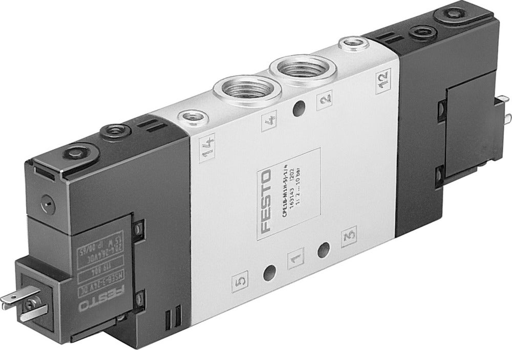Festo 5/2 Bistable Válvula Solenoide De Aire G1/4 1500l/min - 163787