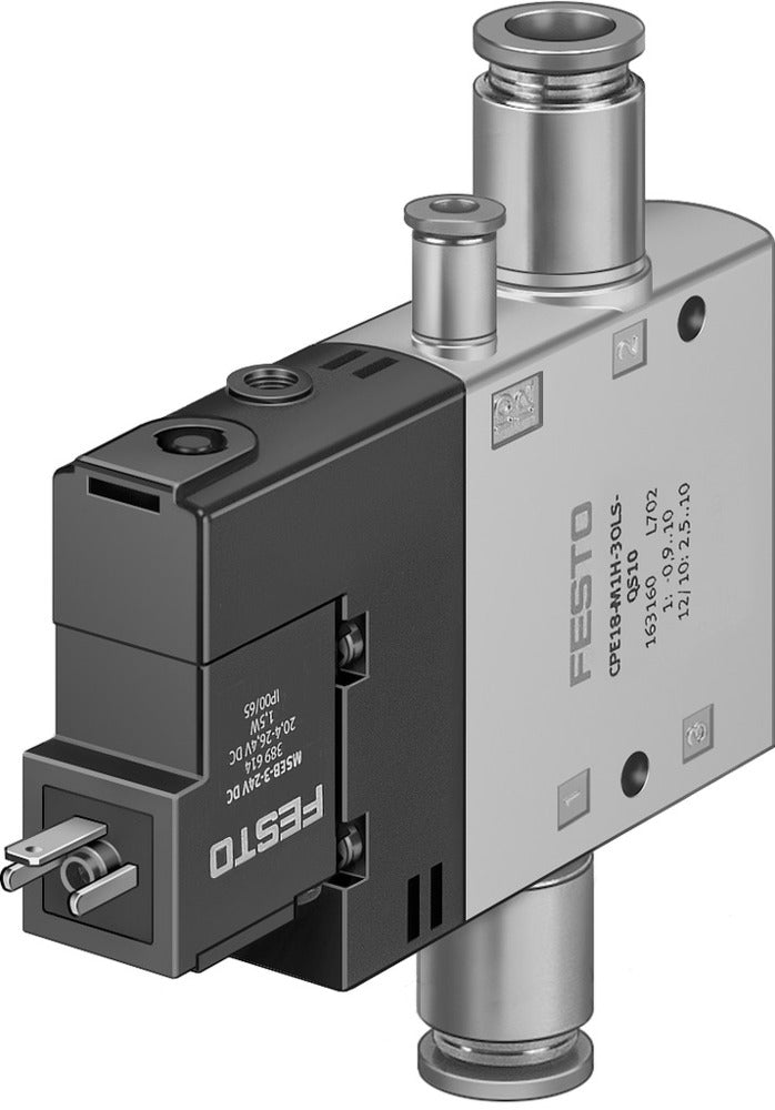 Festo 3/2 NO Monostable Válvula Solenoide De Aire QS-10 1000l/min - 163804