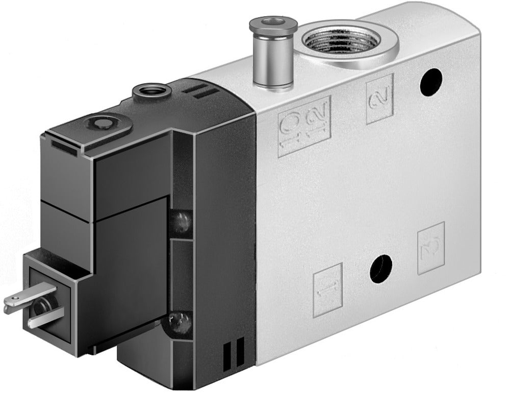 Festo 3/2 NO Monostable Válvula Solenoide De Aire G3/8 3000L/Min - 163168