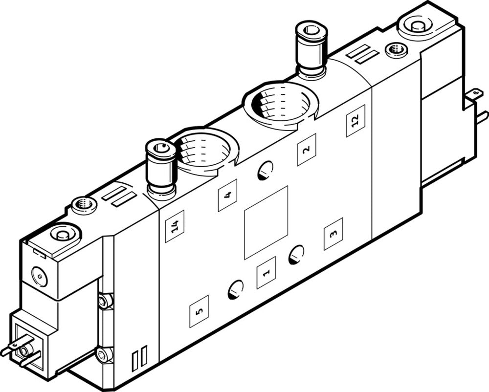 Festo 5/2 Bistable Válvula Solenoide De Aire G3/8 3200L/Min - 163815