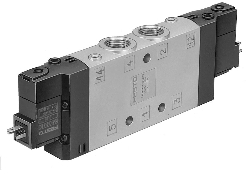 Festo 5/3 Válvula Solenoide De Aire Exhausto G3/8 2650L/Min - 170267