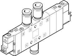 Festo 5/3 NC Válvula Solenoide De Aire QS-10 1250l/min - 170343
