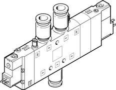 Festo 5/3 Válvula Solenoide De Aire Comprimido QS-10 1250L/Min - 170276