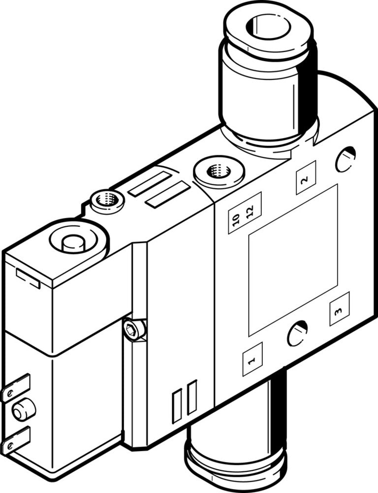 Festo 3/2 NC Monostable Válvula Solenoide De Aire QS-4 190l/min - 196846