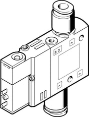 Festo 3/2 NC Monostable Válvula Solenoide De Aire QS-4 190l/min - 196846