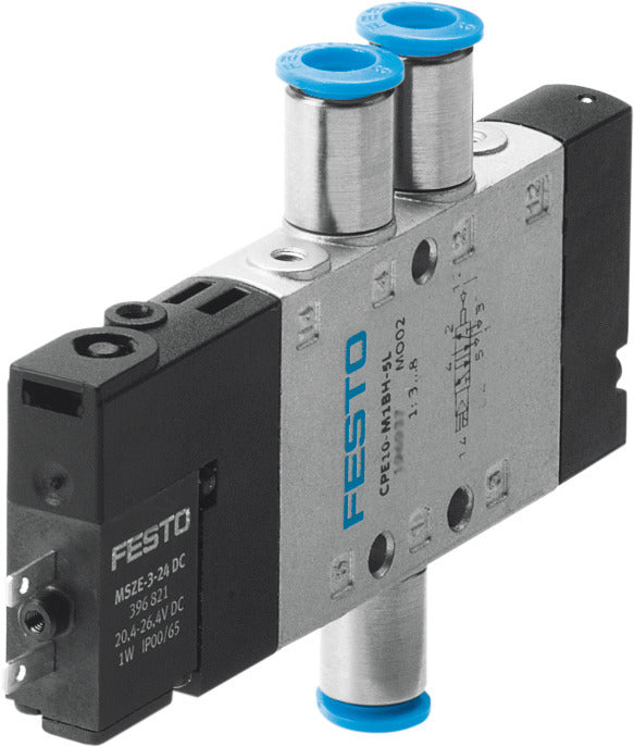 Festo 5/2 Monostable Válvula Solenoide De Aire QS-4 180L/Min - 196882