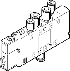 Festo 5/2 Monostable Válvula Solenoide De Aire QS-6 320l/min - 196886