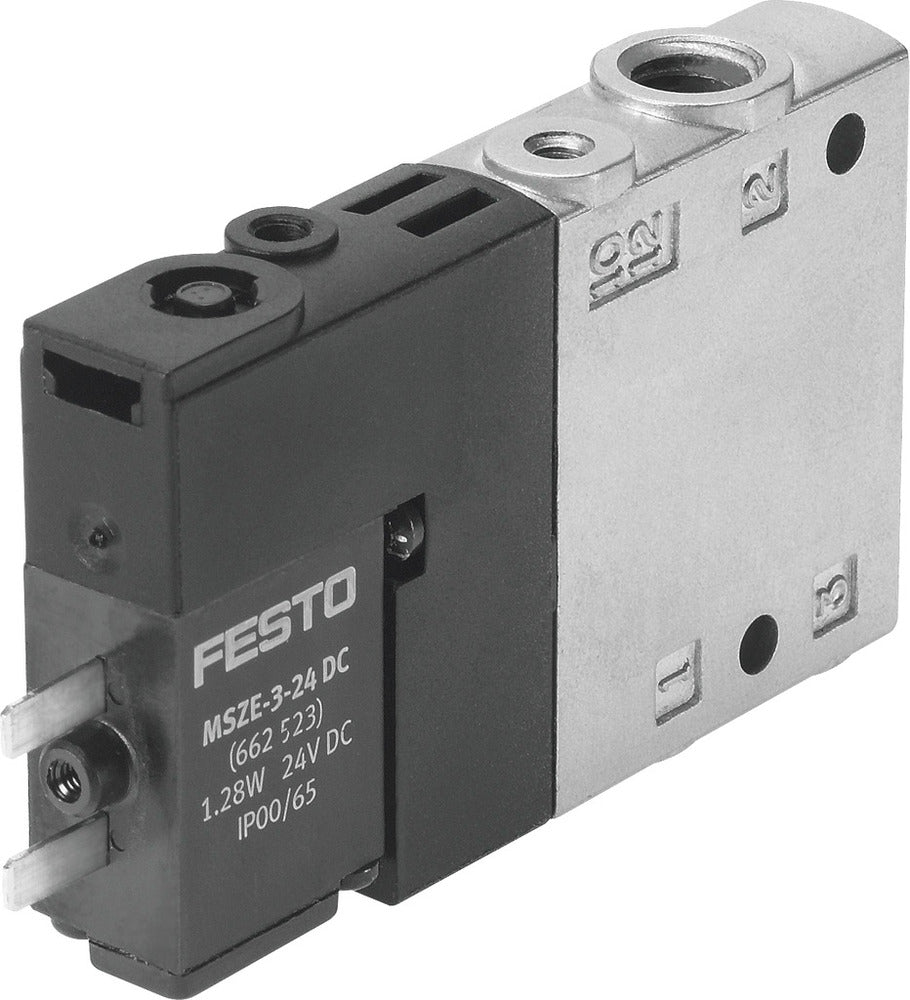 Festo 3/2 NC Monostable Válvula Solenoide De Aire M7 400L/Min - 196916