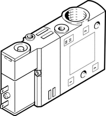 Festo 3/2 NC Monostable Válvula Solenoide De Aire G1/8 900L/Min - 196929