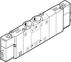 Festo 5/3 Válvula Solenoide De Aire A Presión G1/8 750L/Min - 196934