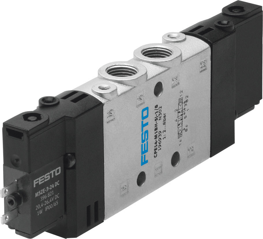 Festo 5/2 Bistable Válvula Solenoide De Aire G1/8 800L/Min - 196939