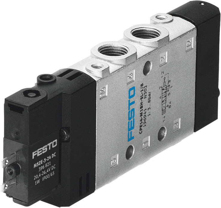 Festo 5/2 Monostable Válvula Solenoide De Aire G1/8 800L/Min - 196941