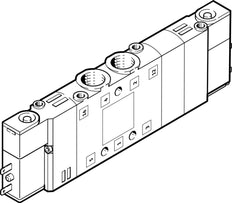 Festo 5/3 Válvula Solenoide De Aire Exhausto M7 250L/Min - 533144