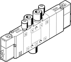 Festo 5/3 NC Válvula Solenoide De Aire QS-6 300L/Min - 533154