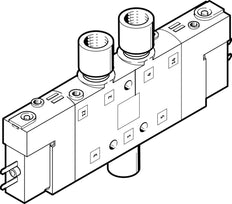 Festo 5/3 Válvula Solenoide De Aire A Presión M5 180L/Min - 533164