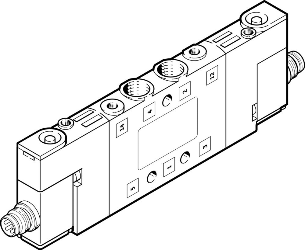 Festo 5/2 Bistable Válvula Solenoide De Aire M7 350L/Min - 550225