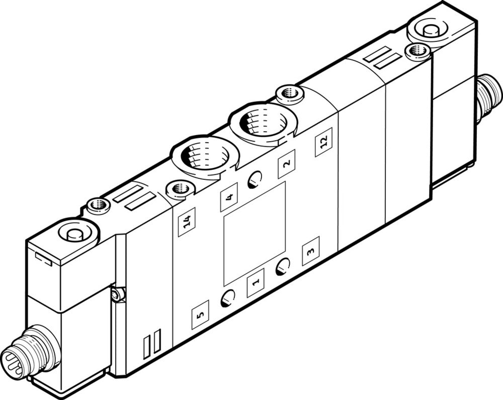 Festo 5/3 Válvula Solenoide De Aire A Presión M7 300L/Min - 550232
