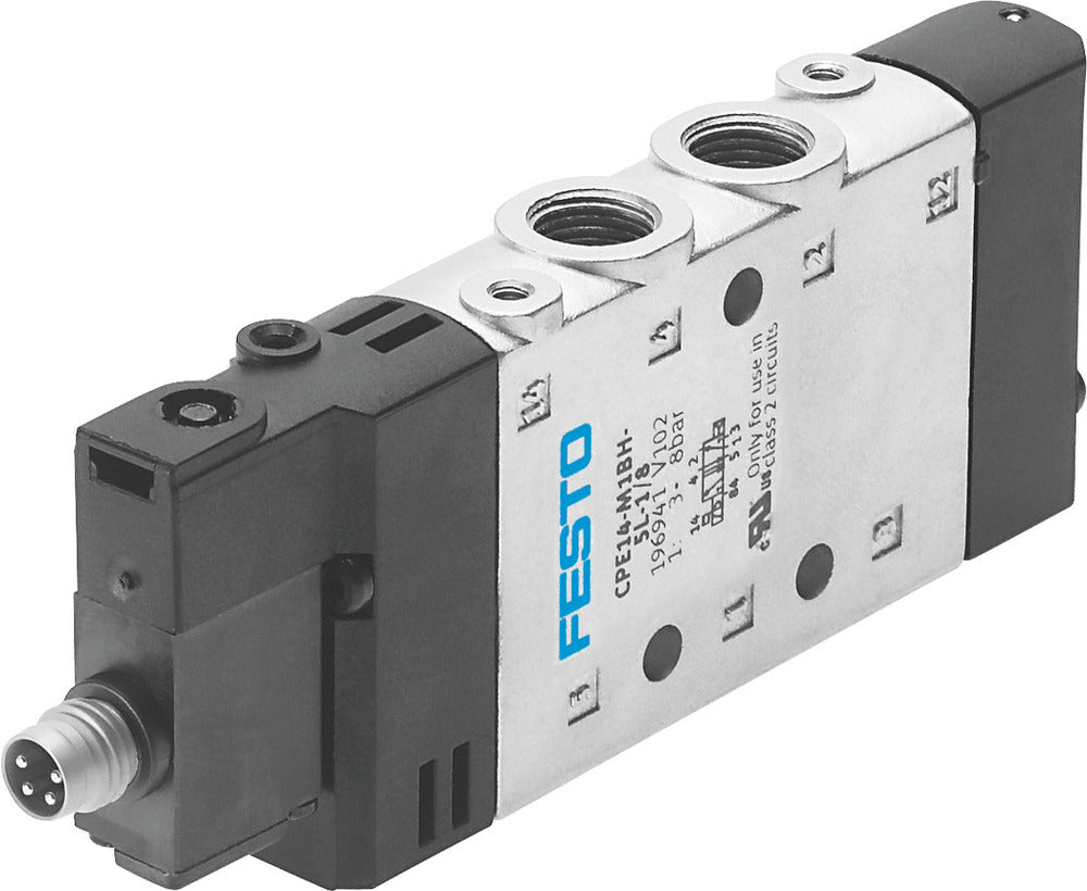 Festo 5/2 Monostable Válvula Solenoide De Aire G1/8 800L/Min - 550238