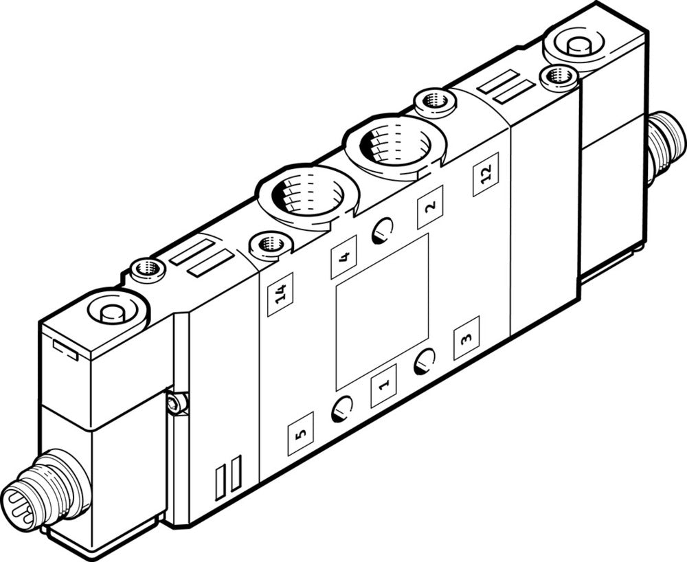 Festo 5/2 Bistable Válvula Solenoide De Aire G1/8 800L/Min - 550239