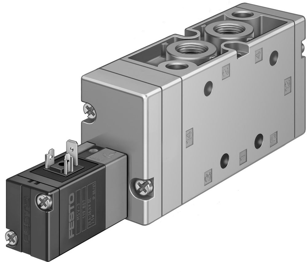 Festo 5/2 Monostable Válvula Solenoide De Aire G3/8 2000L/Min - 15342