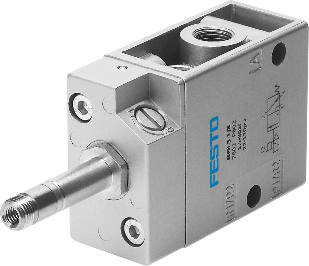 Festo 3/2 NO Monostable Válvula Solenoide De Aire G1/8 500L/Min - 7877