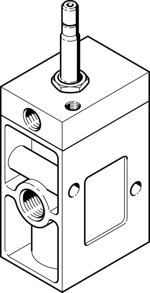 Festo 3/2 NC Monostable Válvula Solenoide De Aire G1/2 3700l/min - 9981
