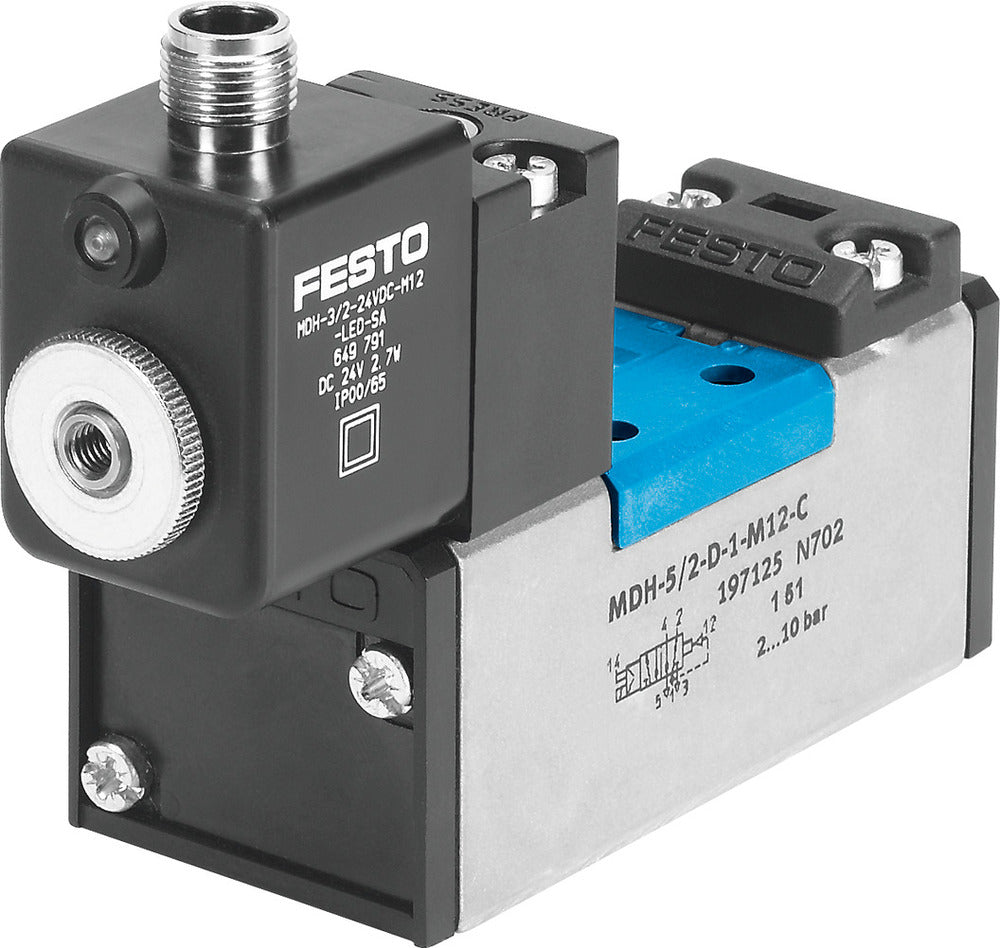 Festo 5/2 Monostable Válvula Solenoide De Aire Tamaño 3 ISO 5599-1 4500l/min - 533009