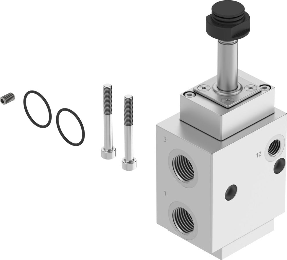 Festo 3/2 NC Válvula Neumática Monostable G1/2 2108l/min 2 - 8bar/2 - 116psi - 4527268