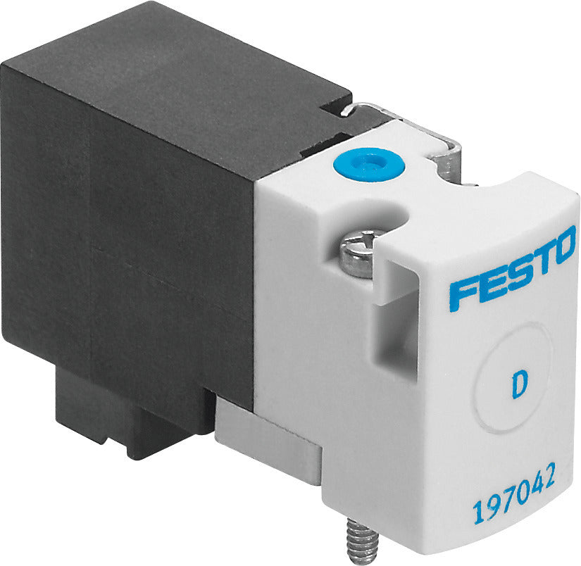 Festo 3/2 NC Monostable Válvula Solenoide De Aire Placa Base 10l/min 0 - 8bar/0 - 116psi - 197006