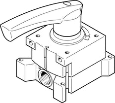 Festo 4/3 Válvula De Palanca Agotada G1/2 3200l/min - 3192067