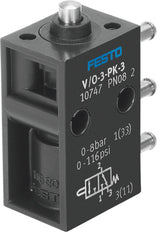 Festo 3/2 NO/NC Monostable De Vástago Actuado Válvula PK-3 80l/min - 10747
