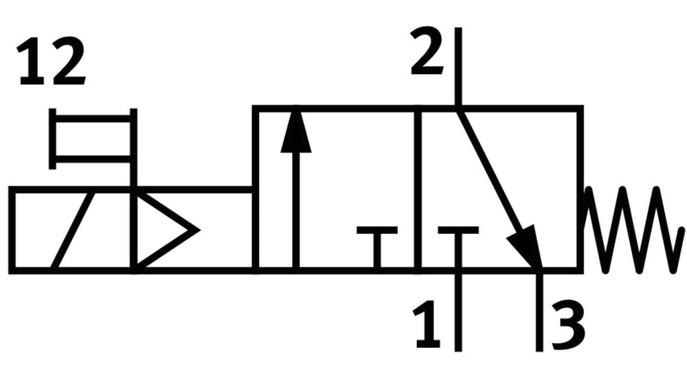 Festo 3/2 NC Monostable Válvula Solenoide De Aire G3/4 7500l/min - 536190